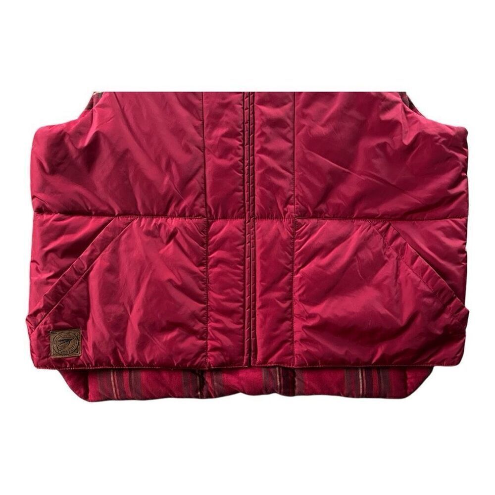 Lauren Dry Goods Supply Co Ralph Lauren Red Fishing/Hunting Puffer Vest New L - Picture 5 of 11